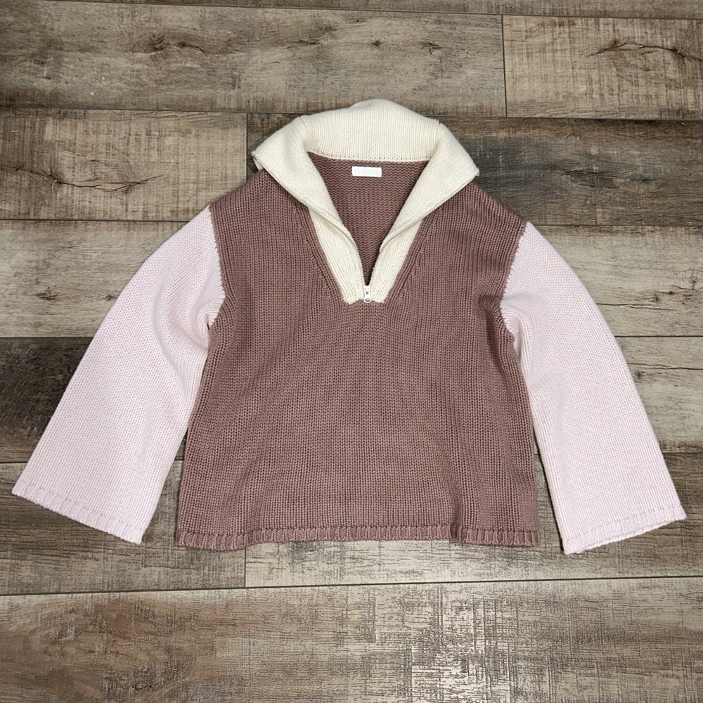 Sablyn half zip cashmere sweater